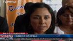 Nadine Heredia minimizó investigaciones en su contra. (TV Perú)