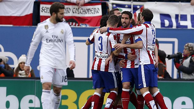 Atlético de Madrid goleó 4-0 al Real Madrid. (EFE)