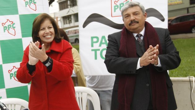 Lourdes Flores apoya candidatuta de Alberto Beingolea a presidencia del PPC. (Perú21)