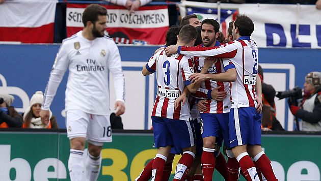 Real Madrid cayó goleado 4-0 ante Atlético de Madrid. (EFE)