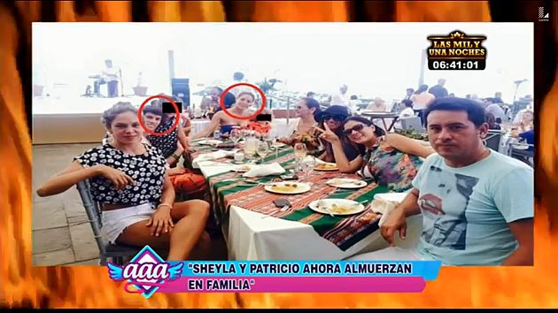Antoñito, hijo de Sheyla Rojas y Antonio Pavón, almuerza con la familia de Patricio Parodi. (Latina)
