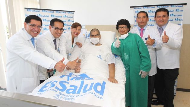 Ángel Ortiz Salinas se recupera gracias a médicos de Essalud. (Difusión)