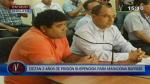‘Maradona’ Barrios fue condenado a 3 años de  prisión suspendida. (Captura Canal N)