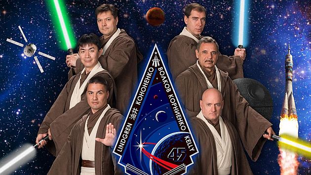 Astronautas se volvieron caballeros Jedi de Star Wars. (NASA)