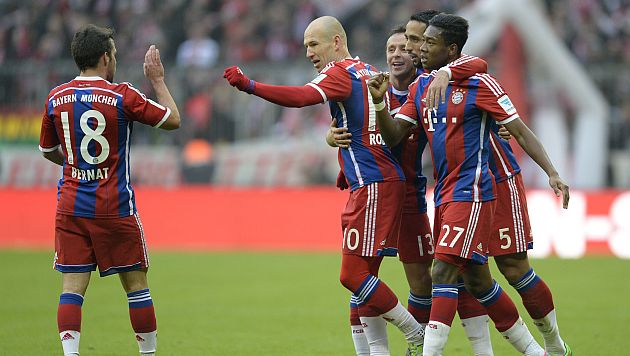 Bayern Munich se mantiene en la punta de la Bundesliga. (AFP)