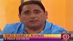 Carlos Álvarez dijo que la carta notarial le llegó la semana pasada. (América TV)