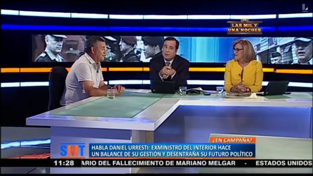 Daniel Urresti se lanza a la política con el Partido Nacionalista. (Captura de TV)