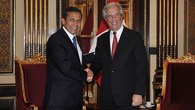 Ollanta Humala asistirá a asunción de mando de Tabaré Vásquez en Uruguay. (Presidencia Perú)
