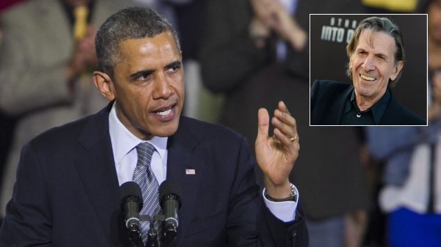 Barack Obama lamentó la muerte de Leonard Nimoy. (EFE/AP)