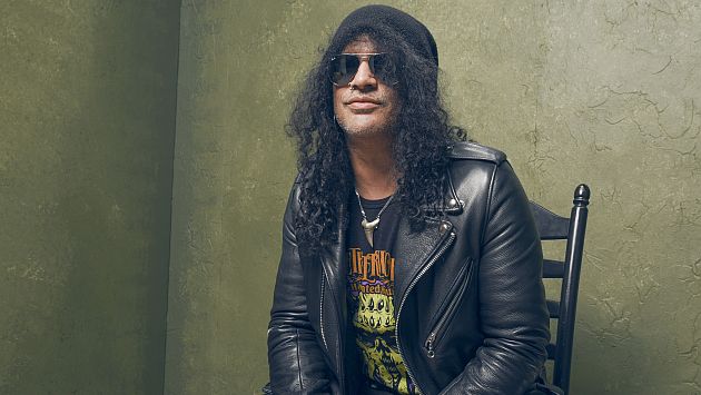 Slash envió un saludo a sus fans en Lima. (AFP)