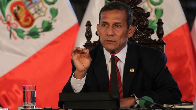 Ollanta Humala conversó con la prensa extranjera. (EFE)