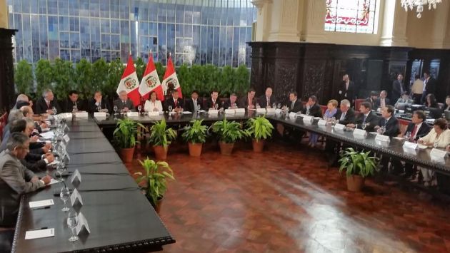 Segundo diálogo del Ejecutivo con las fuerzas políticas se da en Palacio de Gobierno. (PCM)