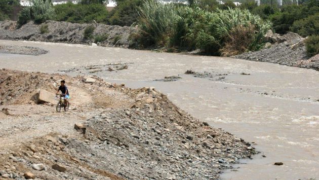 Río Lurín se desbordó y afectó zonas agrícolas de Pachacámac. (Archivo/Imagen referencial)