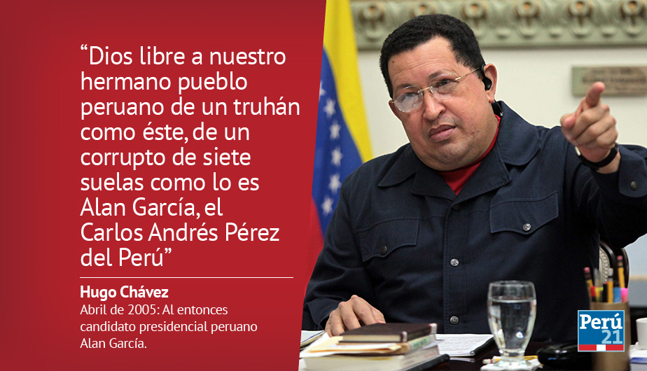 Frases de Hugo Chávez. (Perú21)