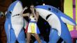 Katy Perry venderá los trajes de tiburón que la acompañaron en el Super Bowl