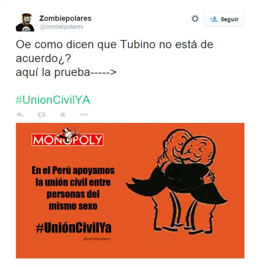 #UniónCivilYA: Así respaldaron los cibernautas el proyecto de ley. (Twitter)
