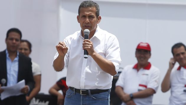 Ollanta Humala  se mostró deacuerdo con la aprobación de la propuesta de la ‘curul vacía’. (Perú21)