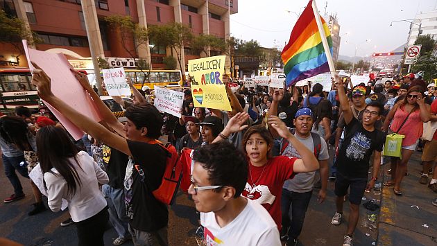 En los últimos días los colectivos gay han mostrado su rechazo contra el archivamiento de la Unión Civil. (Percy Ramirez)