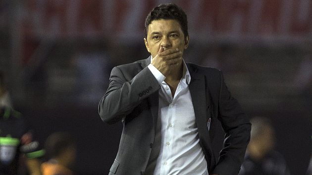 Marcelo Gallardo fue suspendido dos fechas por insultar a árbitro. (AP)