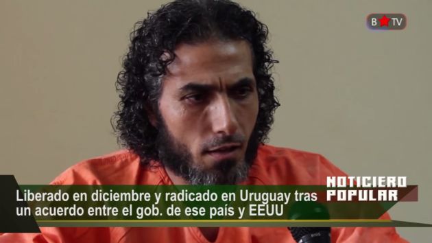 Jihad Ahmed Mustafa Dhiab anunció una huelga de hambre en reclamo a Estados Unidos. (Captura de video)
