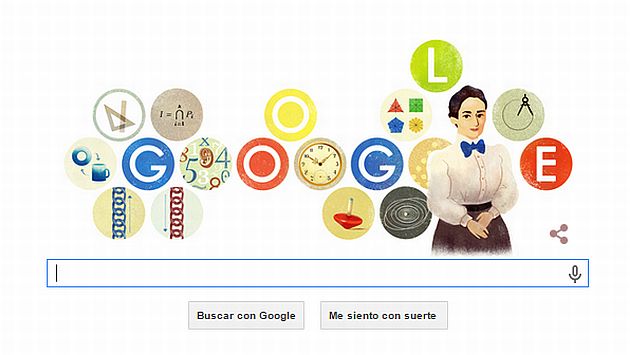 Doodle rinde homenaje a Emmy Noether. (Google)