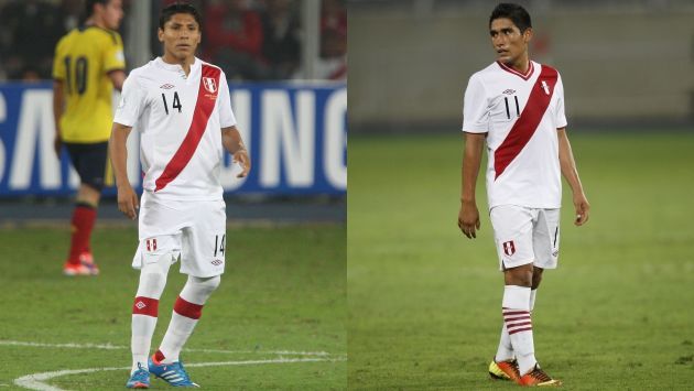 Raúl Ruidíaz y Irven Ávila, quienes no llegan al 1.70 m.,  conforman la dupla ofensiva ante Venezuela. (USI)