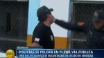 Dos policías protagonizan enfrentamiento en las calles de Apurímac. (RPP)