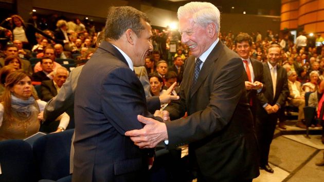 Ollanta Humala evitó responder las críticas de Mario Vargas Llosa. (Perú21)