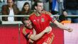 Gareth Bale marcó un doblete y Gales se acerca a su primera Eurocopa