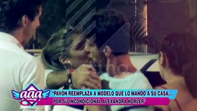 Antonio Pavón y Alexandra Horler volvieron a ser captados besándose. (Captura Latina)