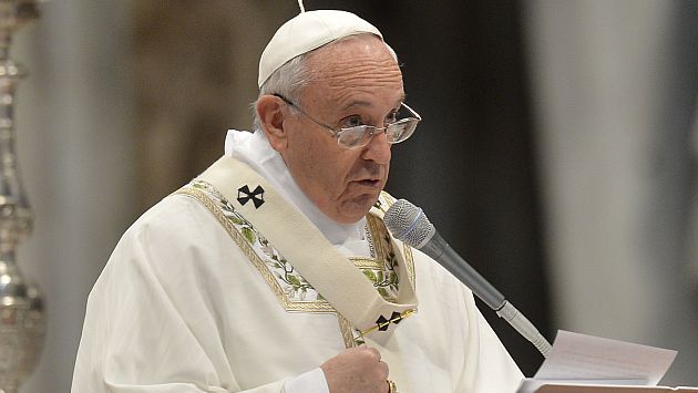 Papa Francisco habló sobre los sacerdotes en la homilia del Jueves Santo. (AFP)