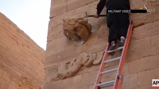 Estado Islámico destruye patrimonio cultural en la ciudad iraquí de Hatra. (AP)