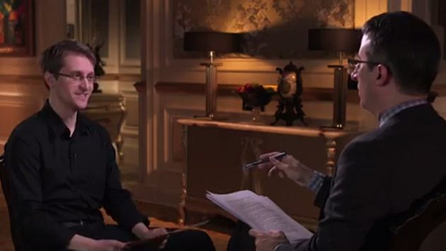 John Oliver entrevistó a Edward Snowden. (Last Week Tonight)