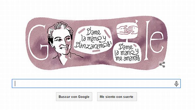 Google recordó nacimiento de Gabriela Mistral. (Captura de pantalla)