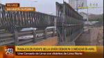 Obras en el puente Bella Unión siguen paralizadas pese a promesa de Luis Castañeda. (Canal N)