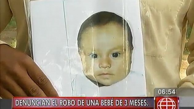 La recién nacida de tres meses fue robada en Los Olivos. (América TV)