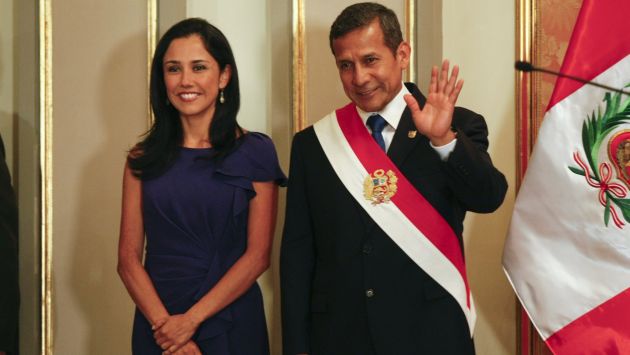 Ollanta Humala destacó la participación de su esposa, Nadine Heredia, en la difusión de los programas sociales. (Perú21)