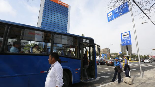 Desde el 25 de abril vuelven a circular buses azules en el Corredor Javier Prado. (Perú21)