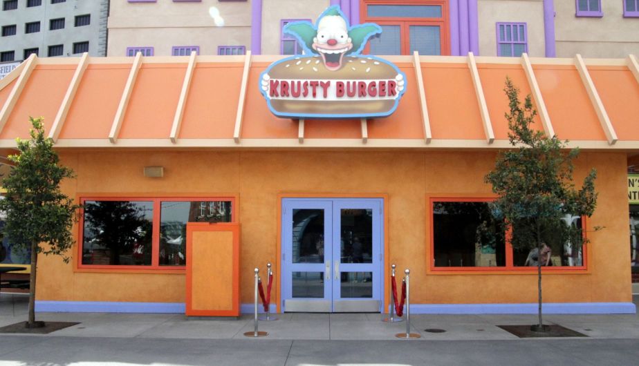 Los estudios Universal abrieron un parque temático de Los Simpsons en Hollywood. (Eater.com)