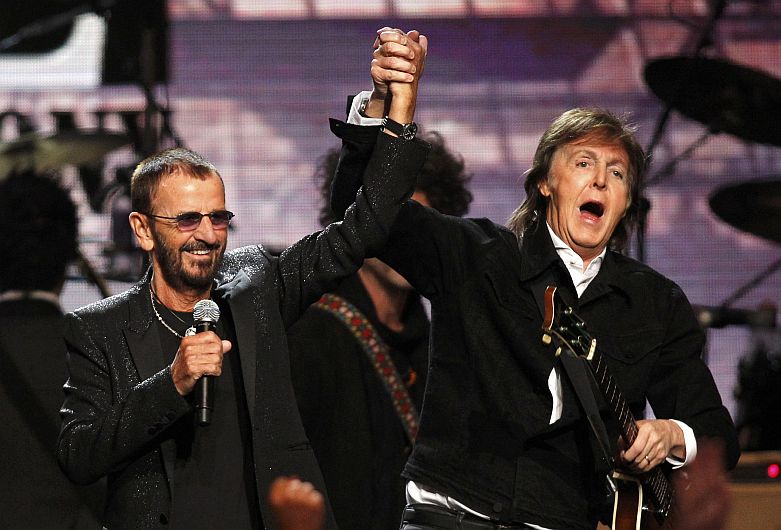 Ringo Star fue acompañado por Paul McCartney en la gala. (Reuters)
