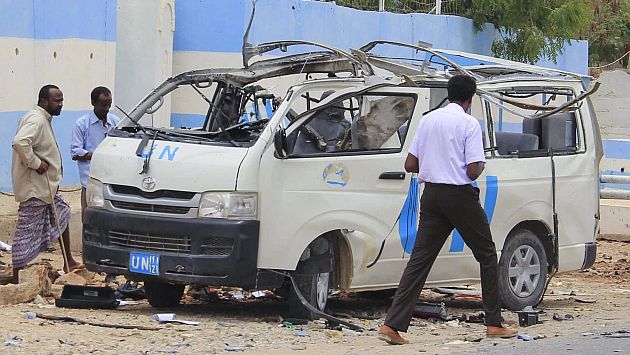 Al Shabad atacó auto de la ONU y mató a seis empleados en Somalia. (EFE)