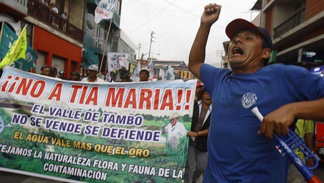 Los sindicalistas marcharán para protestar contra Tía María. (Heiner Aparicio)
