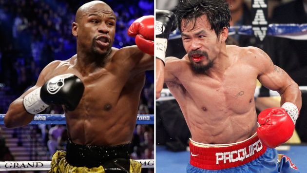 Floyd Mayweather y Manny Pacquiao ya están en las vegas para la ‘pelea del siglo’. (AP)