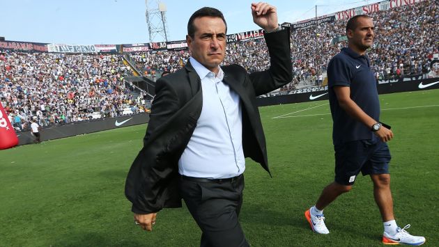El técnico de Alianza Lima, Guillermo Sanguinetti podría perder su cargo. (USI)