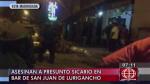 Presunto sicario fue asesinado de cinco disparos en San Juan de Lurigancho. (América Noticias)
