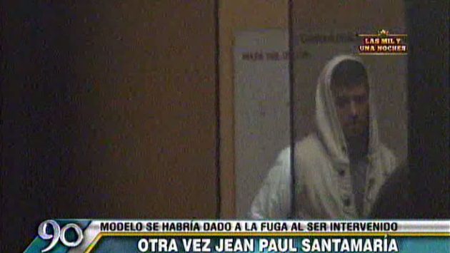 Jean Paul Santa María fue trasladado a la comisaría por insultar y tratar de huir de la policía (Latina)