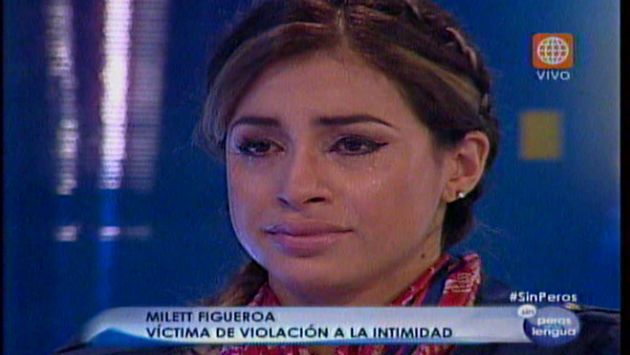 Milett Figueroa llora tras confesar su depresión. (América TV)