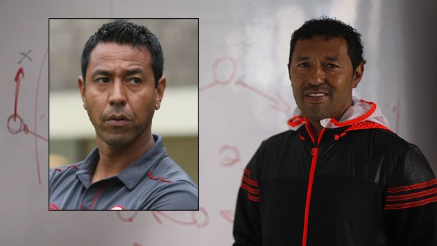 Roberto Palacios le deseó lo mejor a Ñol en la función de asistente técnico que ejercerá con el técnico Ricardo Gareca. (USI)