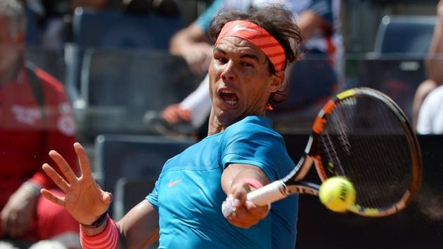 Rafael Nadal debutó con triunfo en el Masters 1000 de Roma. (AFP)