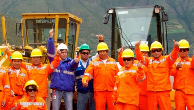 Trabajadores del proyecto. GSP. (Andina)